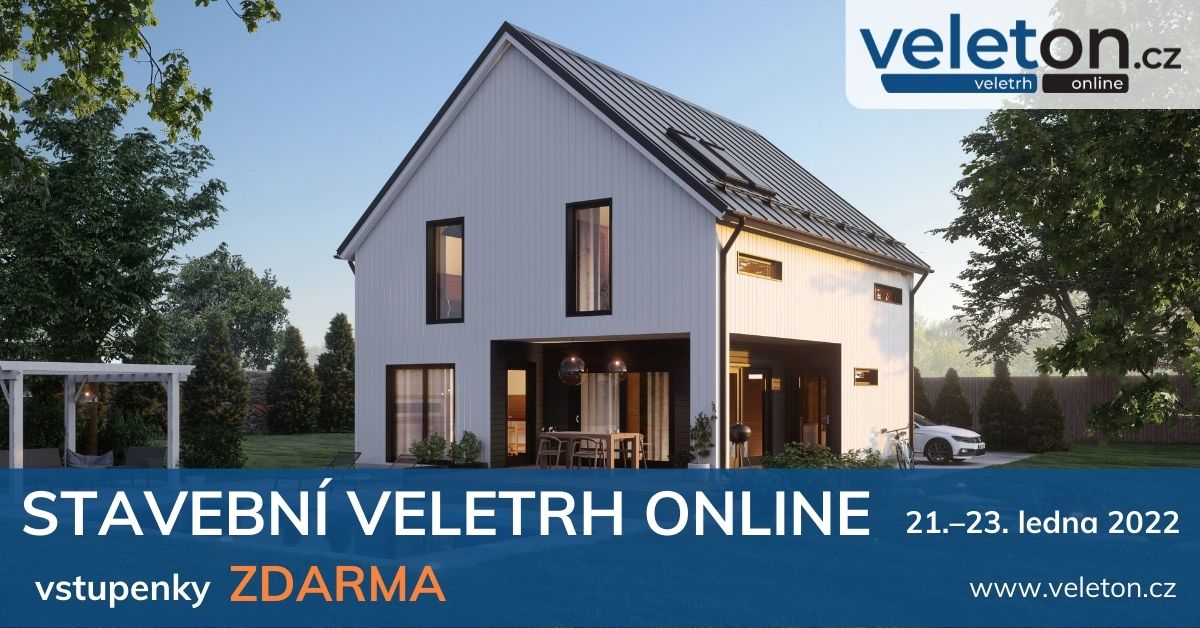 Navštivte náš stánek na online stavebním veletrhu Veleton 2022.
