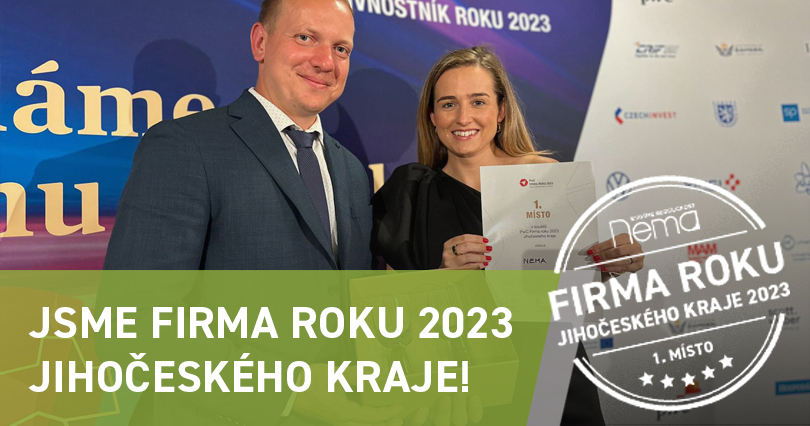 Nema je FIRMA ROKU 2023 jihočeského kraje!
