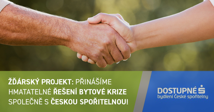 ŽĎÁRSKÝ PROJEKT: Přinášíme řešení bytové krize společně s Českou spořitelnou!