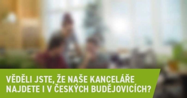 Věděli jste, že naše kanceláře najdete i v Českých Budějovicích?